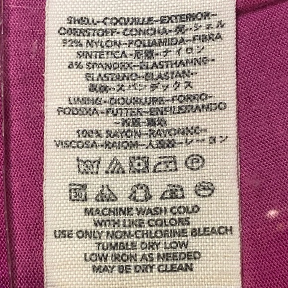 FREE PEOPLE mini dress lace magenta size M - Picture 9 of 9